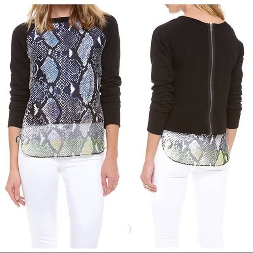 DVF Lisha Python Sweatshirt in Sz XS